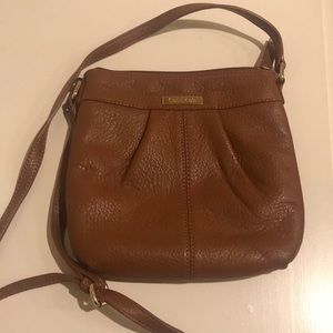Calvin Klein Brown Leather Crossbody Bag